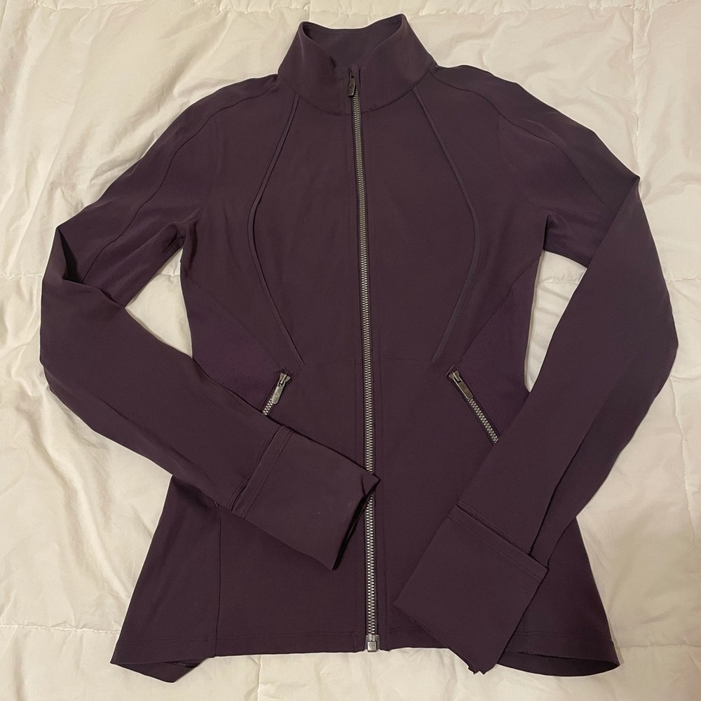 Lululemon Sleek Essentials Jacket Boysenberry Size 4 - Picture 5 of 9